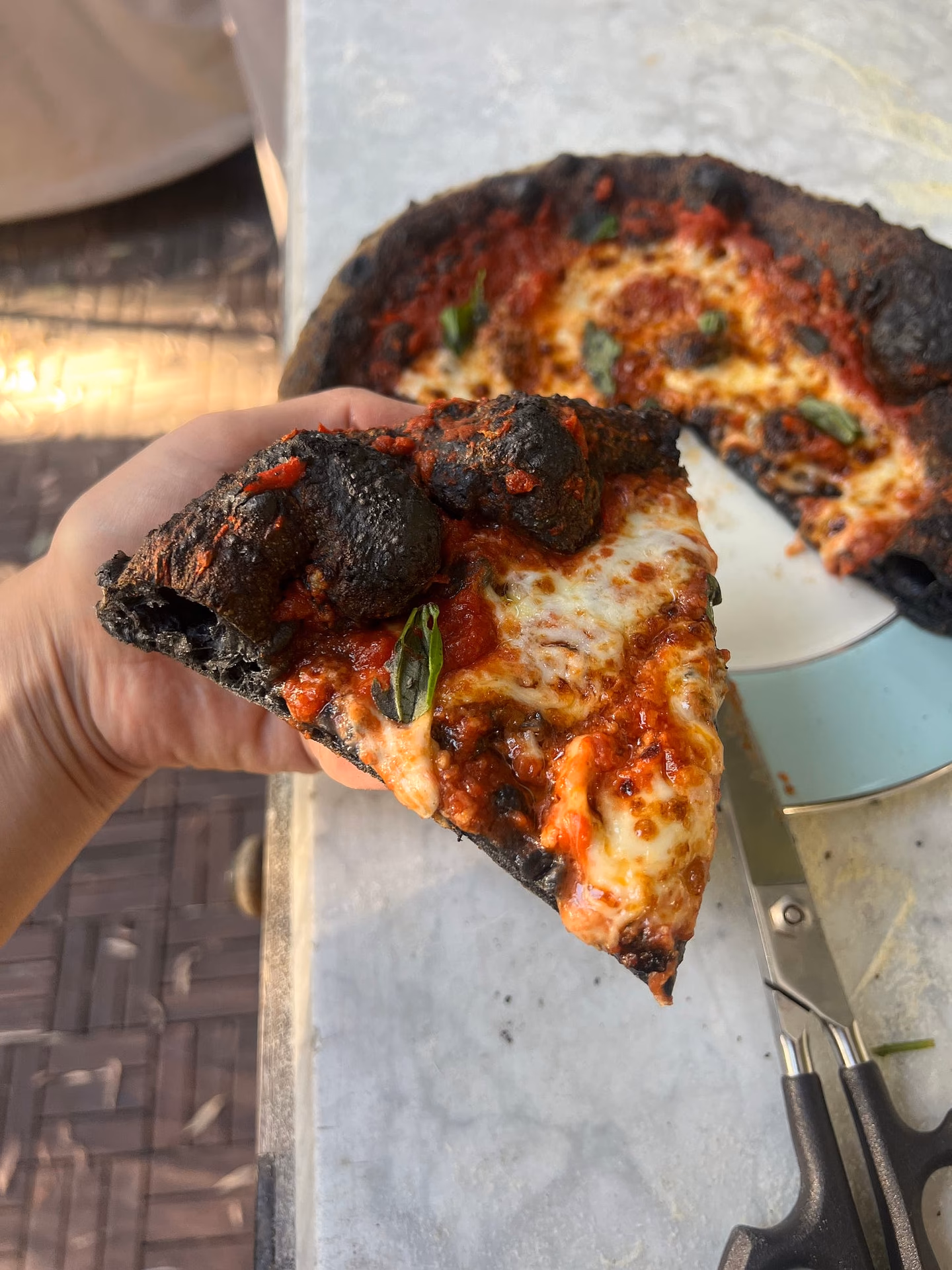 What color is pizza?