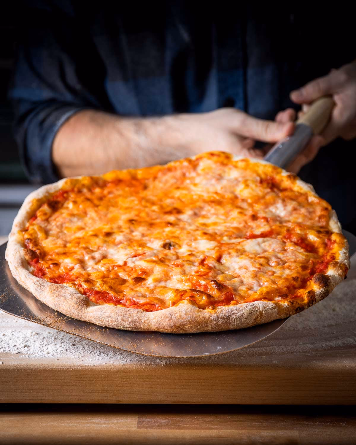 What is New York-style pizza dough?