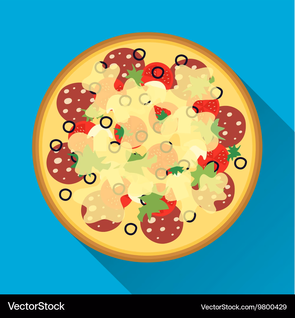 How many pizza flat vectors are there?