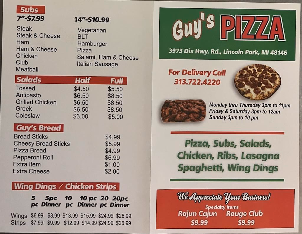 What's in a pizza Guys Pizza?