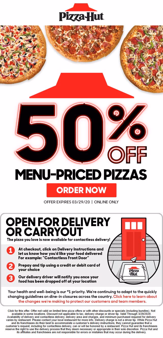 Where can I find Pizza Hut coupons?