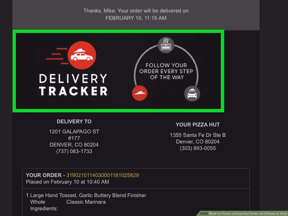 Can I track my order online without a Pizza Hut account?