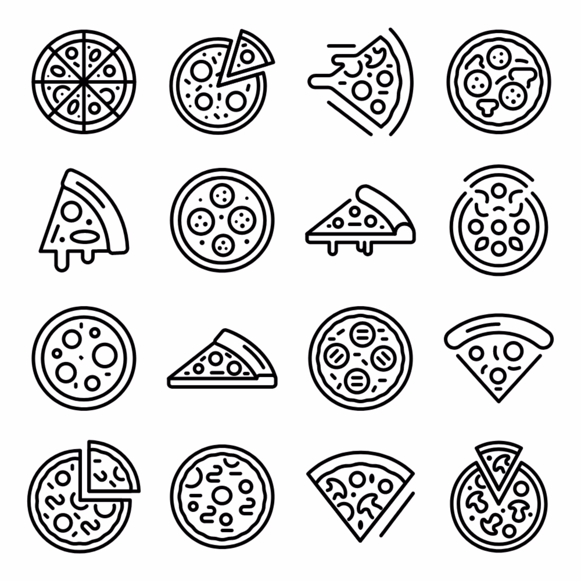 What is pizza SVG vector?