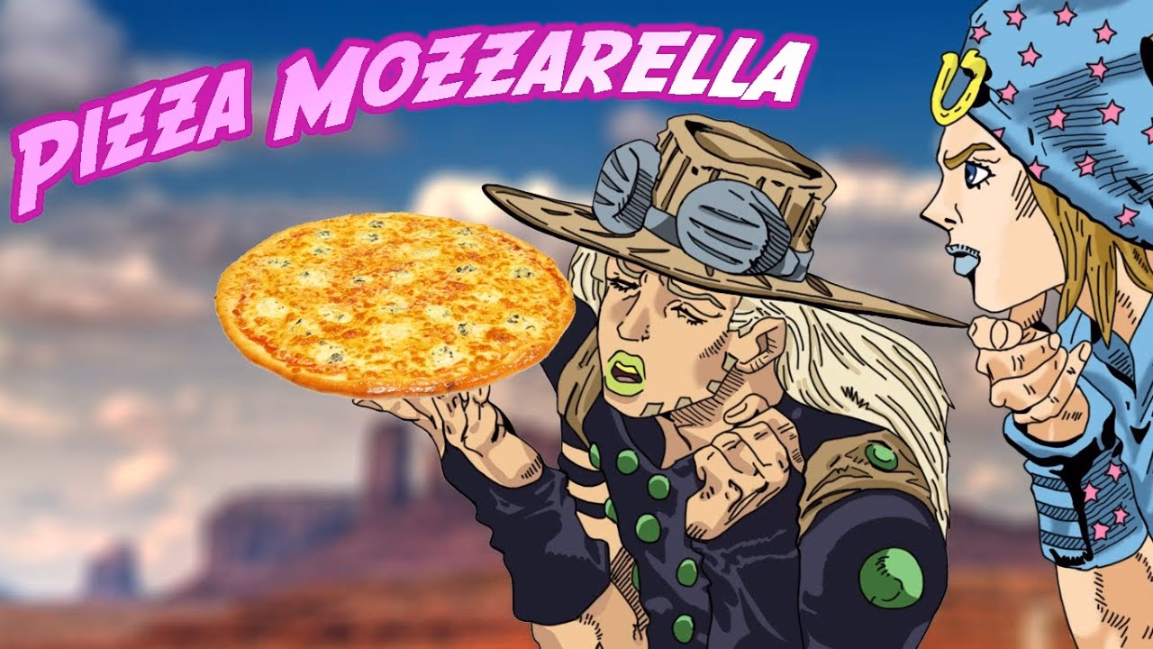 How many times did Gyro Zeppeli sing the cheese song?