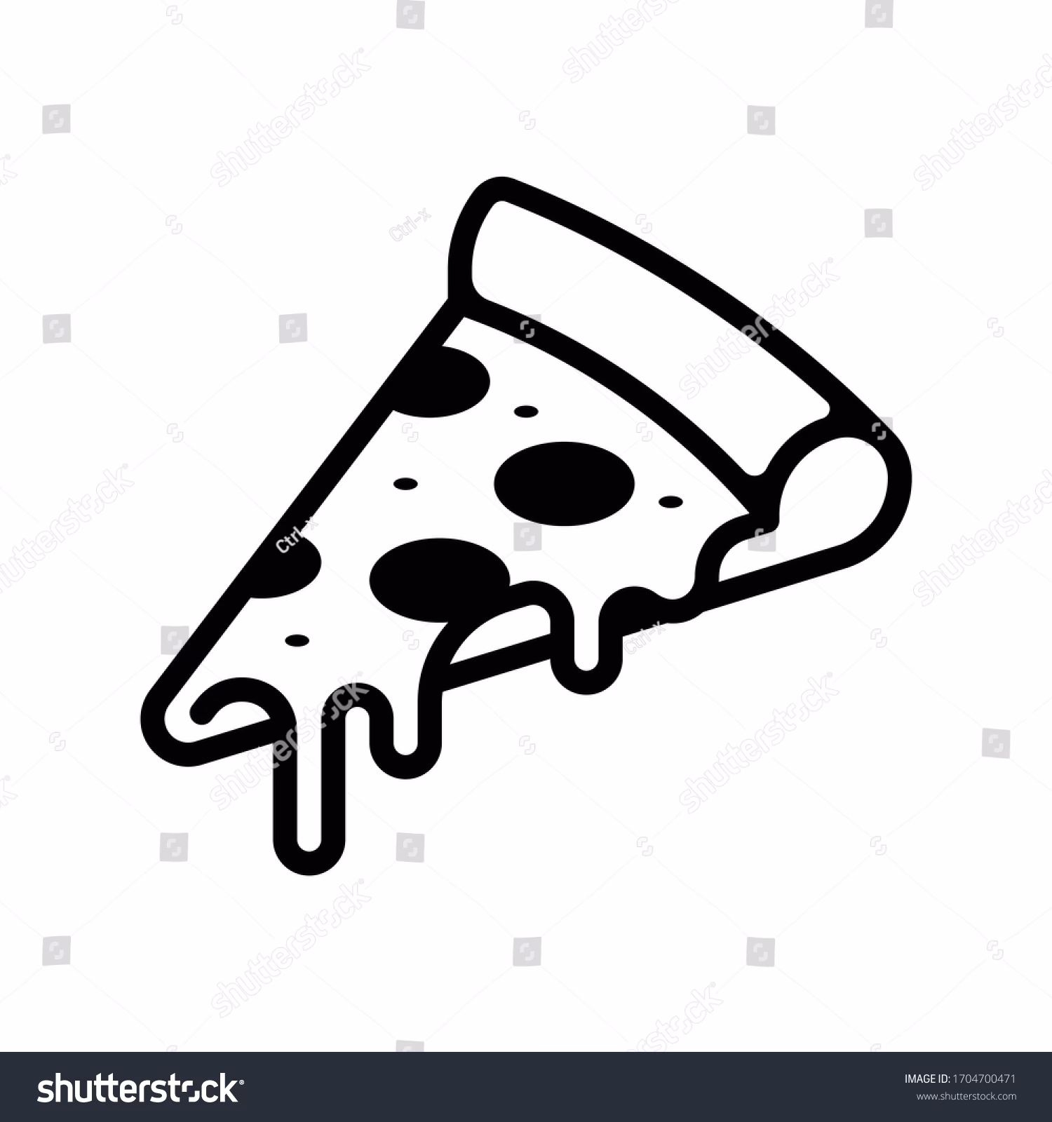 How many free pizza outline icons are there?