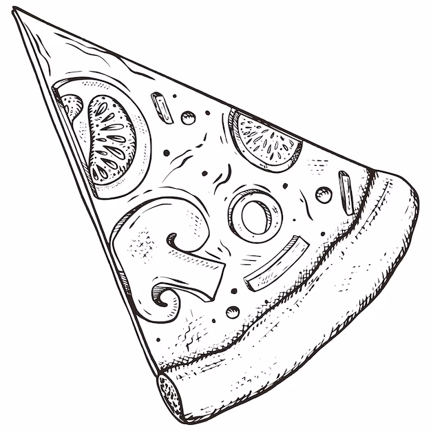 How many pizza outline PNGs with transparent backgrounds?