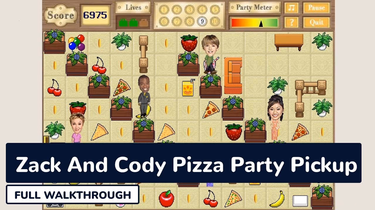 What is Zack and Cody pizza party pickup?