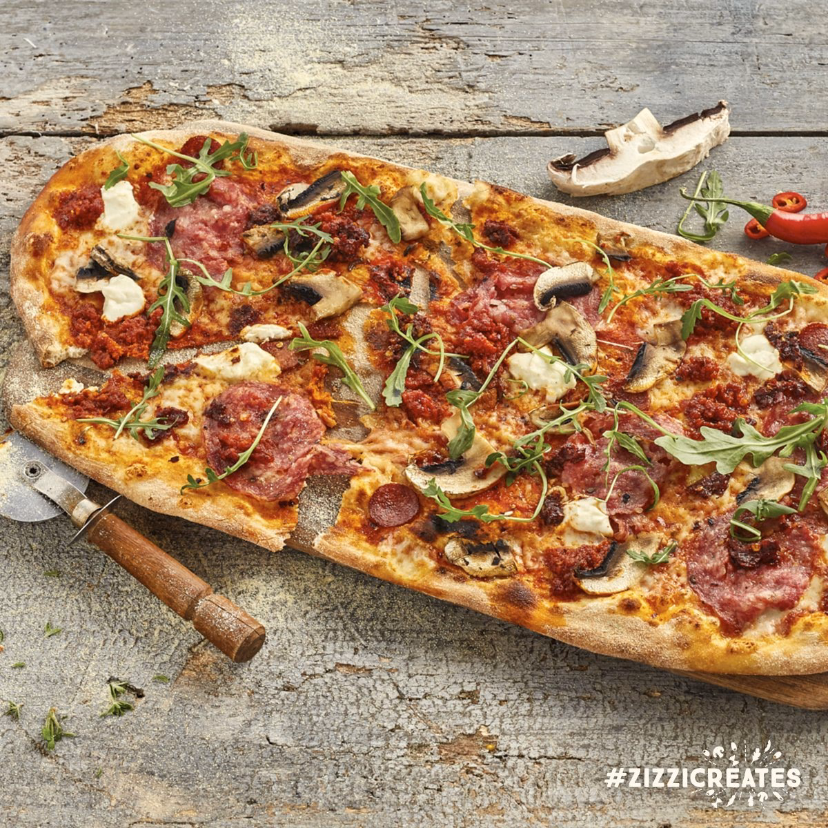 How are rustica pizzas made?
