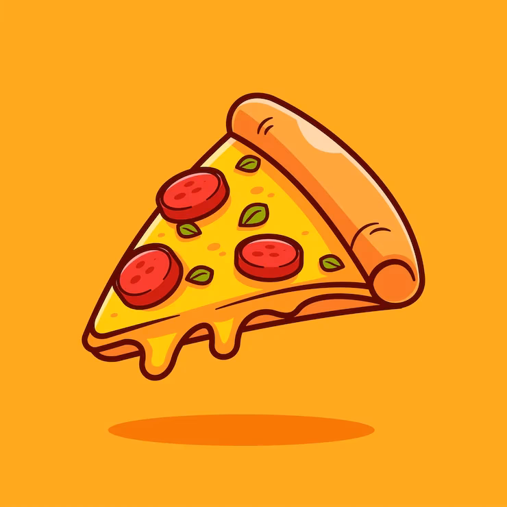 How to draw a pizza with a pencil?