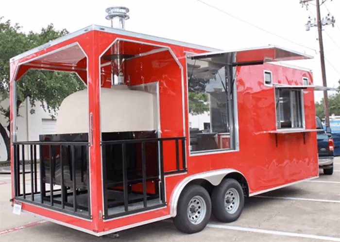 How big is a pizza trailer?