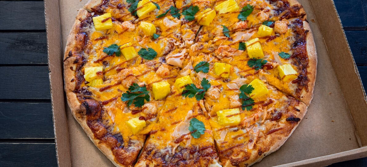 How long to cook tuna & pineapple pizza?