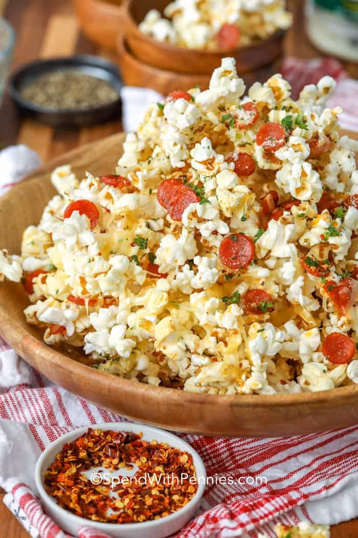 What is pizza popcorn?