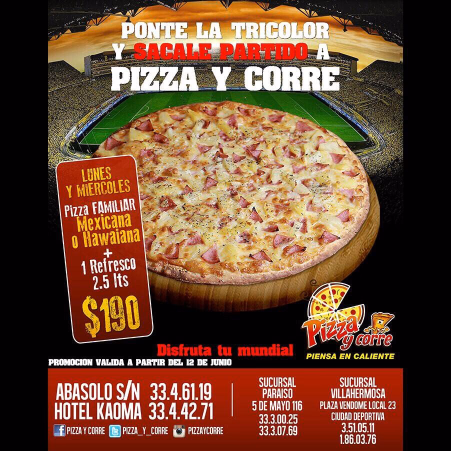 ¿Qué ofrecen los camareros de la pizzería?