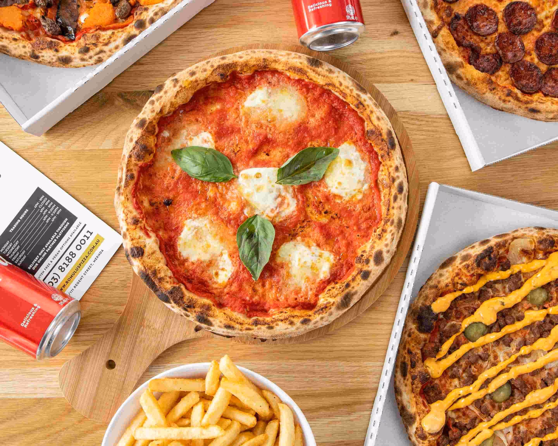 What to eat at Romulus pizza in Mernda 3754?