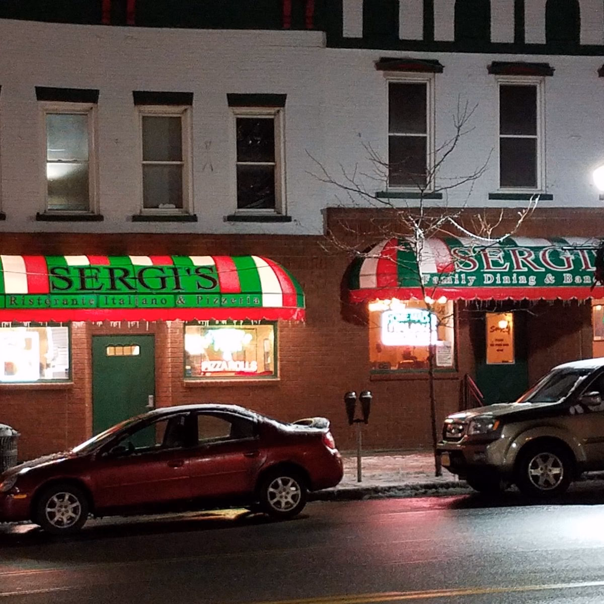 Where is Sergio's Pizza located?