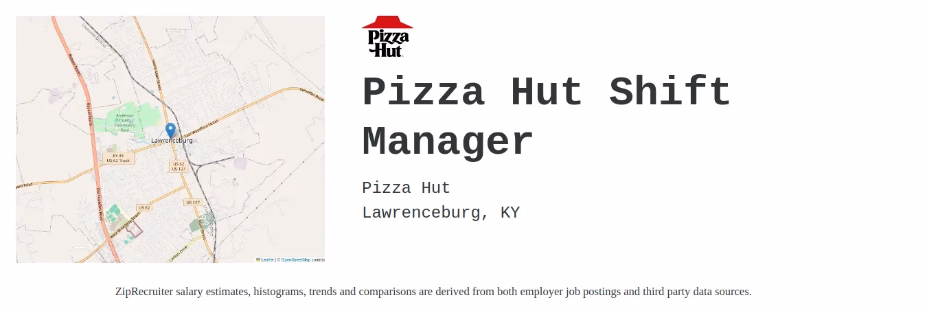 What does a shift manager do at Pizza Hut?