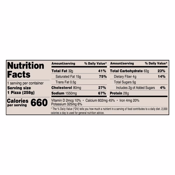 How many calories are in a slice of pizza?