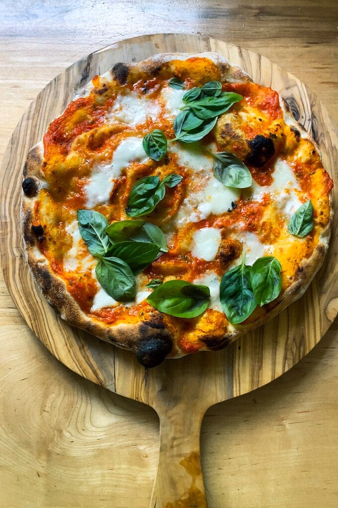 How do you make a stone baked pizza?