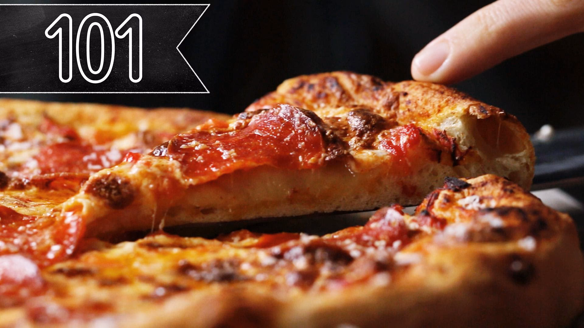 Does tasty food have a pizza salad?