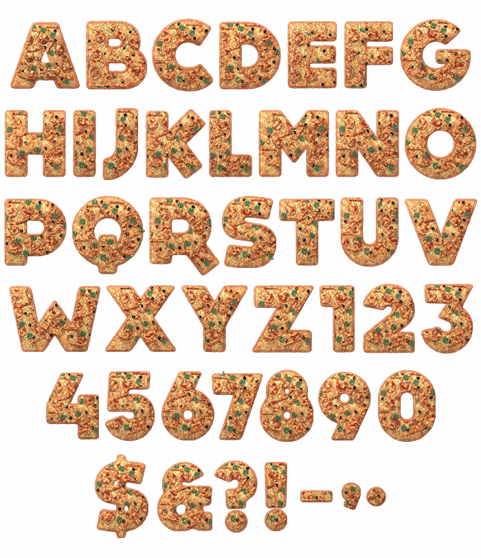 What fonts are available for pizza?