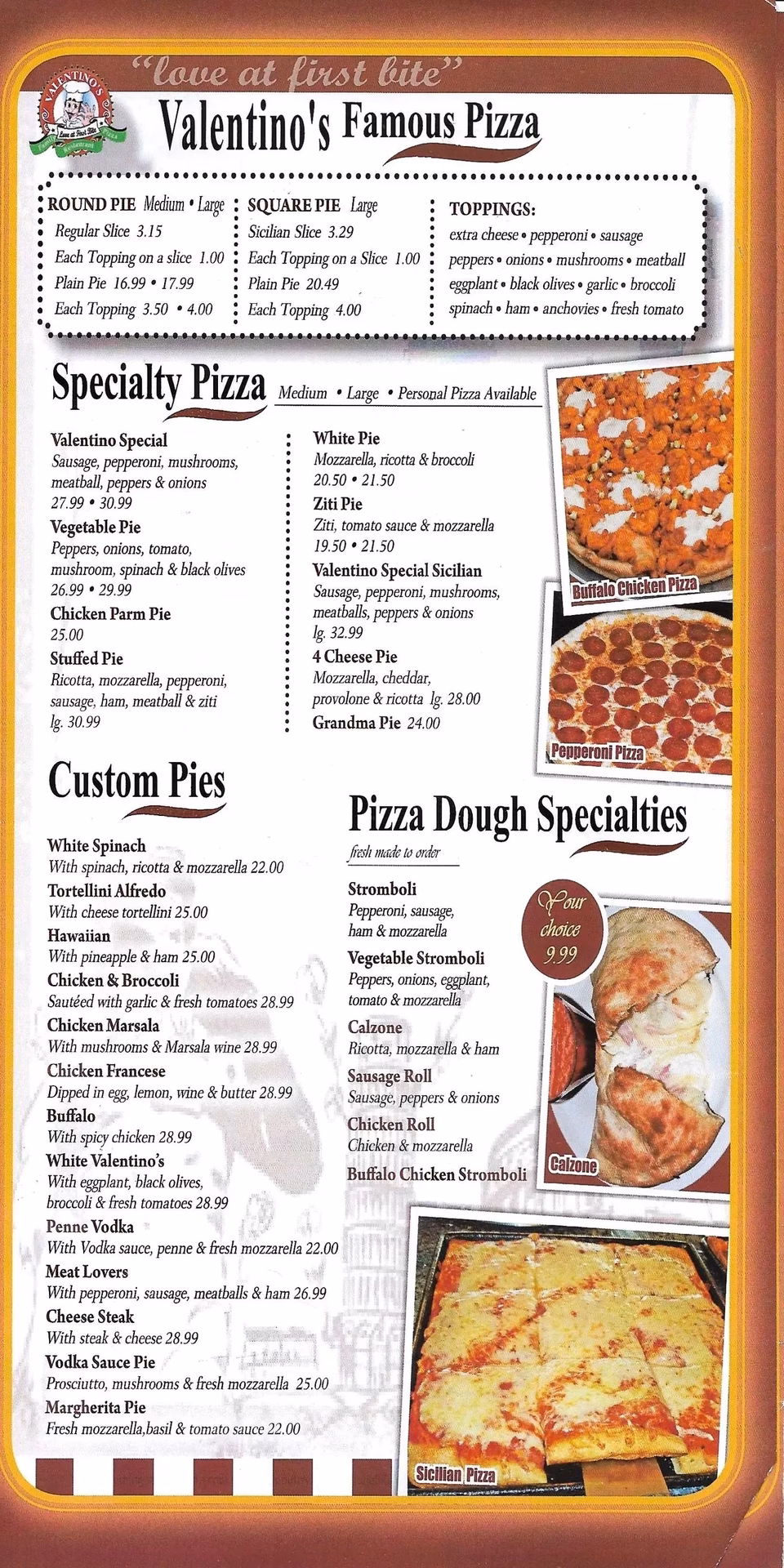 What's at Valentino's?