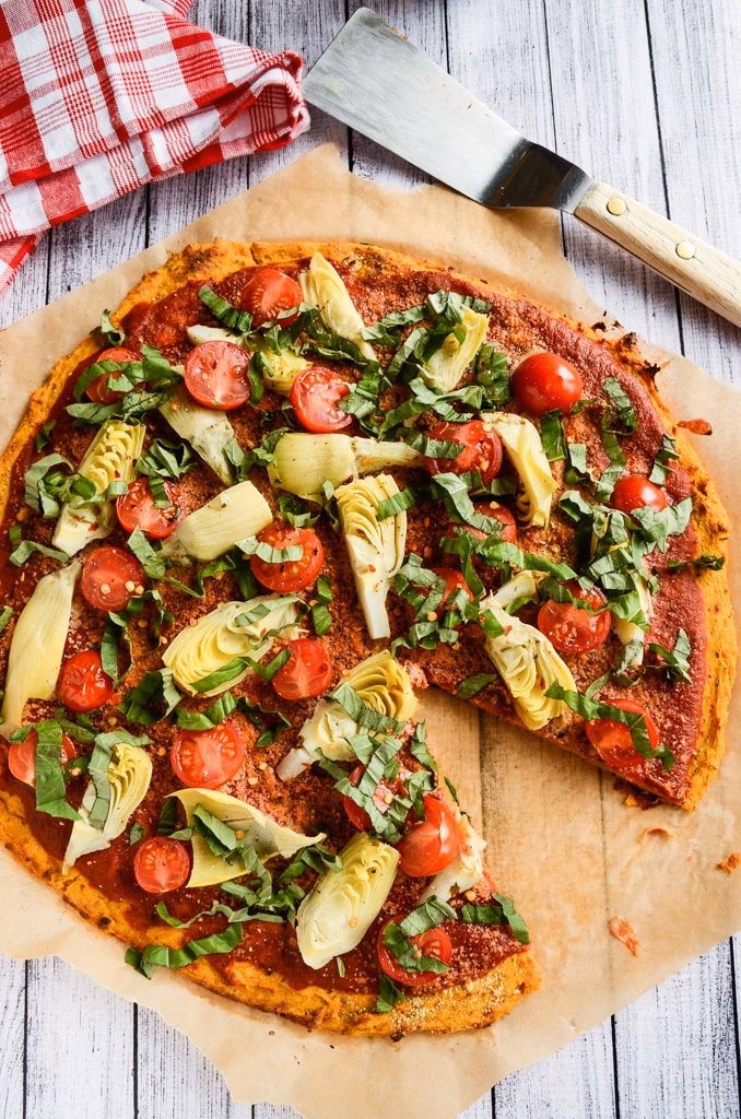 What is a sweet potato pizza crust?