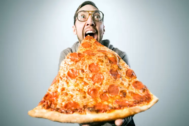 What is the most popular day to eat pizza?