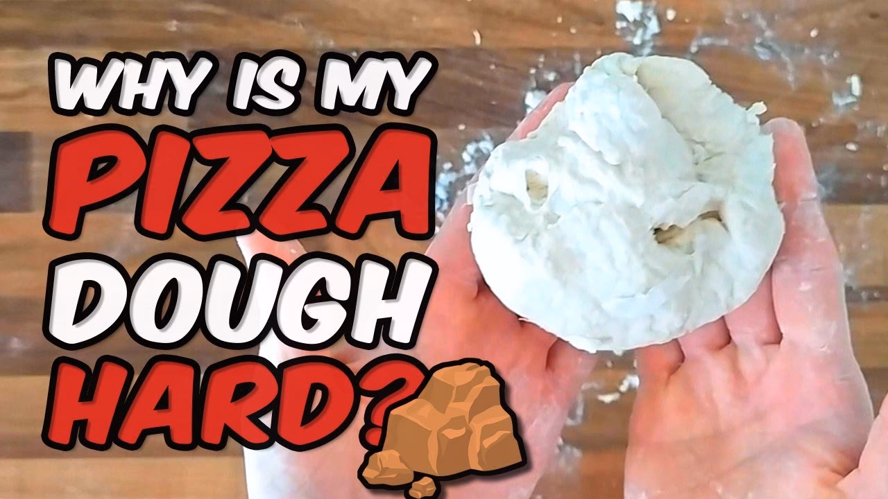 Why is my pizza dough hard?
