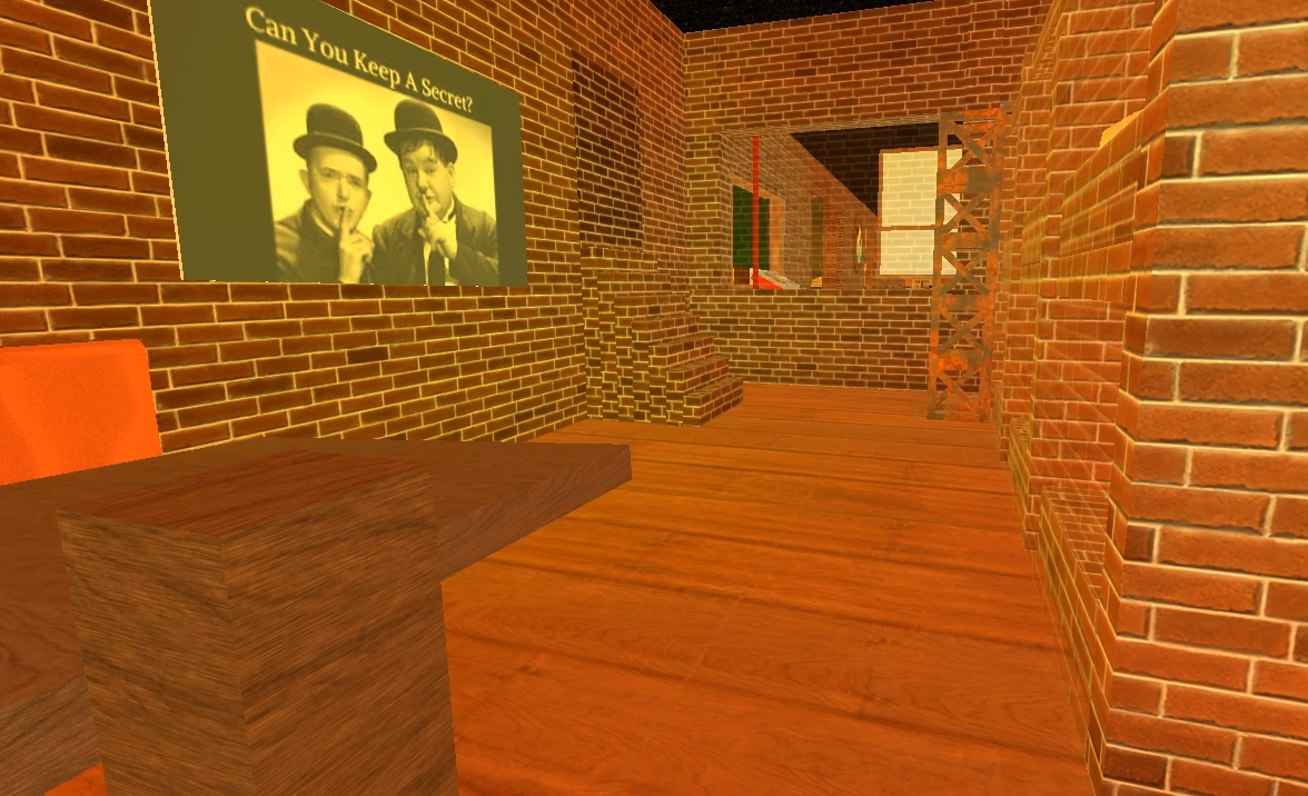 How do I access the secret room in work at a pizza place?