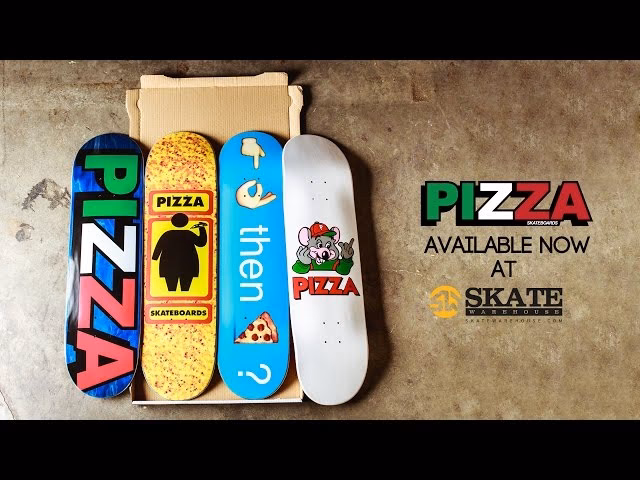 Where can I get a skateboard in work at a pizza place?